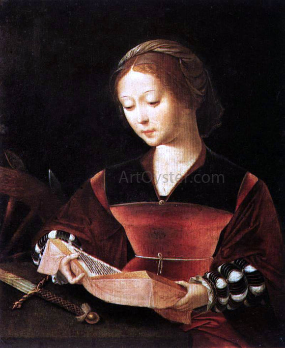  Master Female Half-Length St Catherine - Art Print