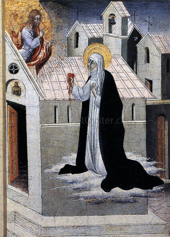  Giovanni Di Paolo St Catherine Exchanging her Heart with Christ - Art Print