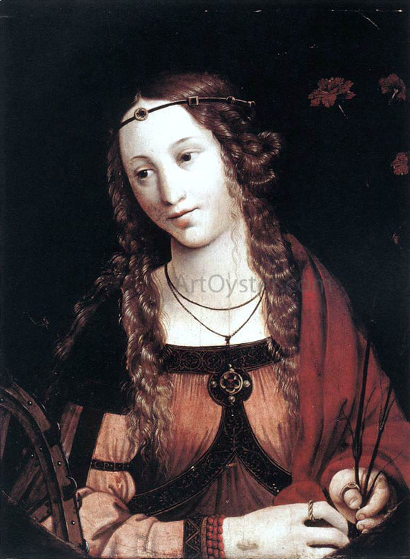  Callisto Piazza Da Lodi St Catherine of Alexandria - Art Print
