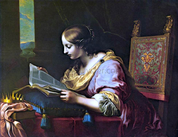  Carlo Dolci St Catherine Reading a Book - Art Print