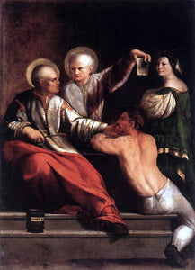  Dosso Dossi St Cosmas and St Damian - Art Print