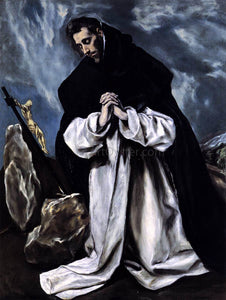  El Greco St Dominic in Prayer - Art Print