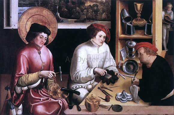  Niklaus Manuel St Eligius in the Workshop - Art Print