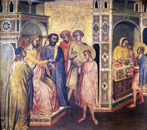  Taddeo Gaddi St. Eloi Before King Clotarius - Art Print