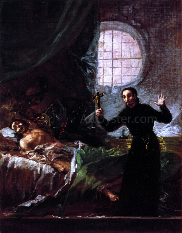 Francisco Jose de Goya Y Lucientes St Francis Borgia at the Deathbed of an Impenitent - Art Print