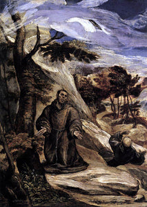  El Greco St Francis Receiving the Stigmata - Art Print