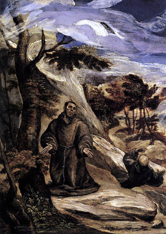  El Greco St Francis Receiving the Stigmata - Art Print