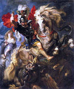  Peter Paul Rubens St George and a Dragon - Art Print