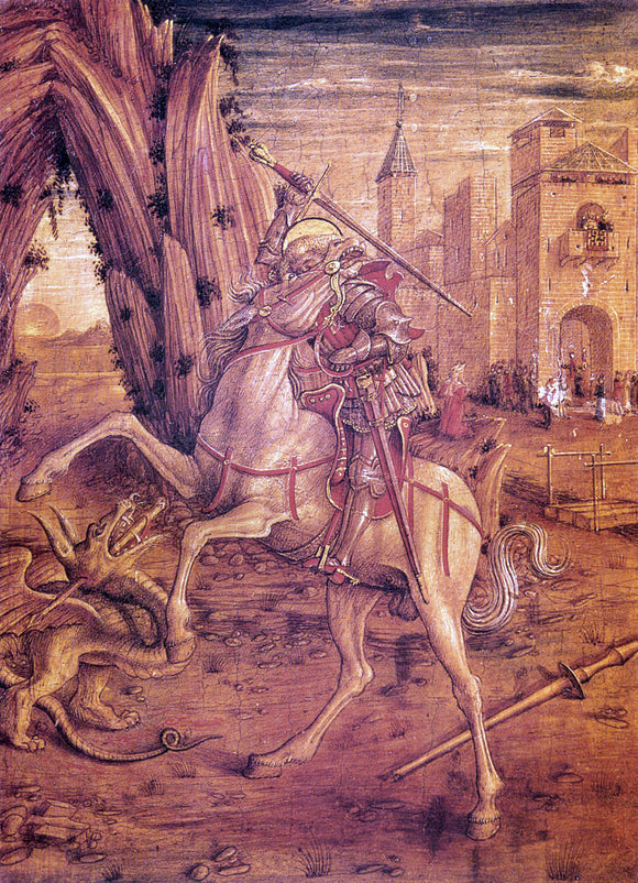  Carlo Crivelli St. George and the Dragon - Art Print