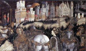  Antonio Pisanello St George and the Princess of Trebizond (detail) - Art Print