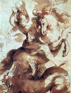  Peter Paul Rubens St. George Slaying the Dragon - Art Print