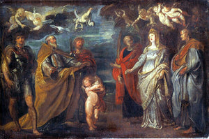  Peter Paul Rubens St George with Martyrs Maurus, Papianus, Domitilla, Nerus and Achilleus - Art Print