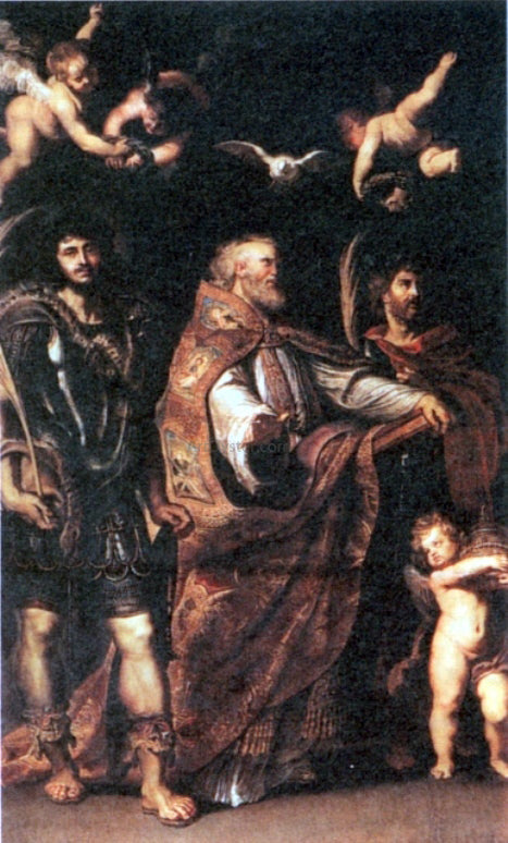  Peter Paul Rubens St George with St Maurus and Papianus - Art Print