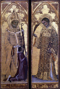  Matteo Giovanetti St Hermagoras and a Donor; St Fortunatus - Art Print