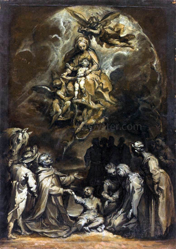  Francesco Vanni St Hyacinthus Raising a Drowned Child - Art Print