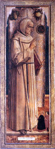  Carlo Crivelli St James of the Marches with Two Kneeling Donors - Art Print