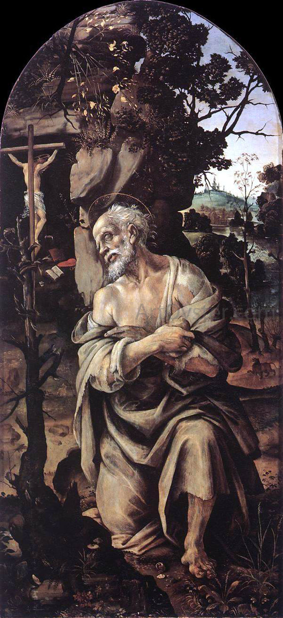  Filippino Lippi St Jerome - Art Print