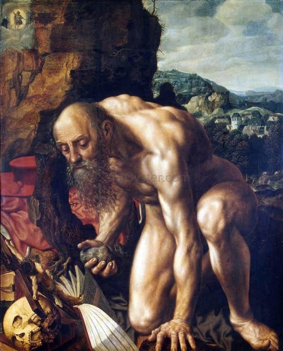  Jan Sanders Van Hemessen St Jerome - Art Print