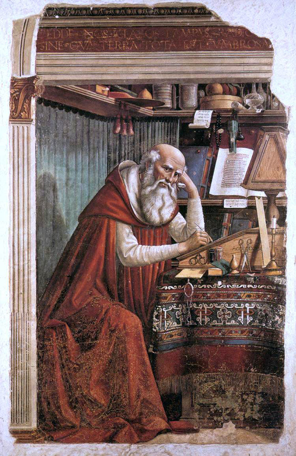  Domenico Ghirlandaio St Jerome in his Study - Art Print