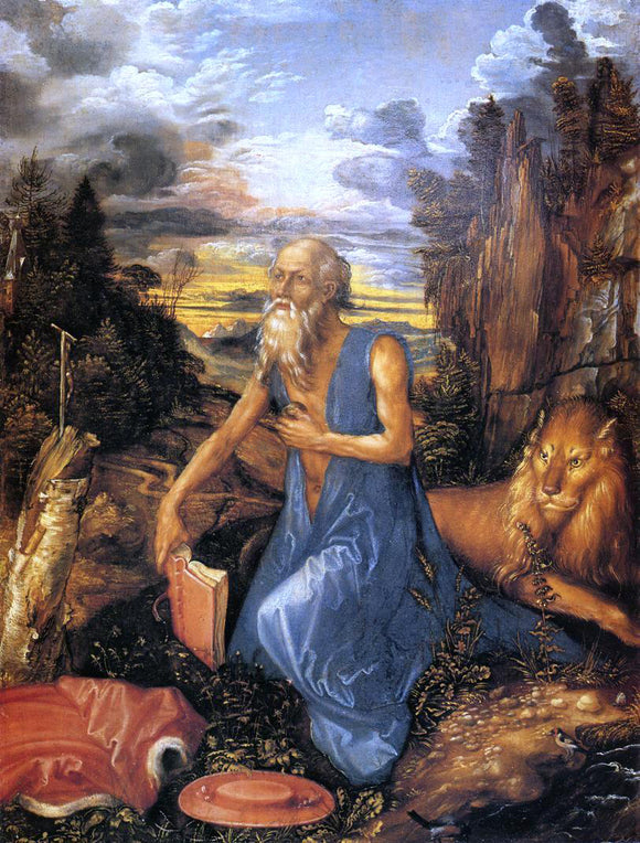  Albrecht Durer St. Jerome in the Wilderness - Art Print