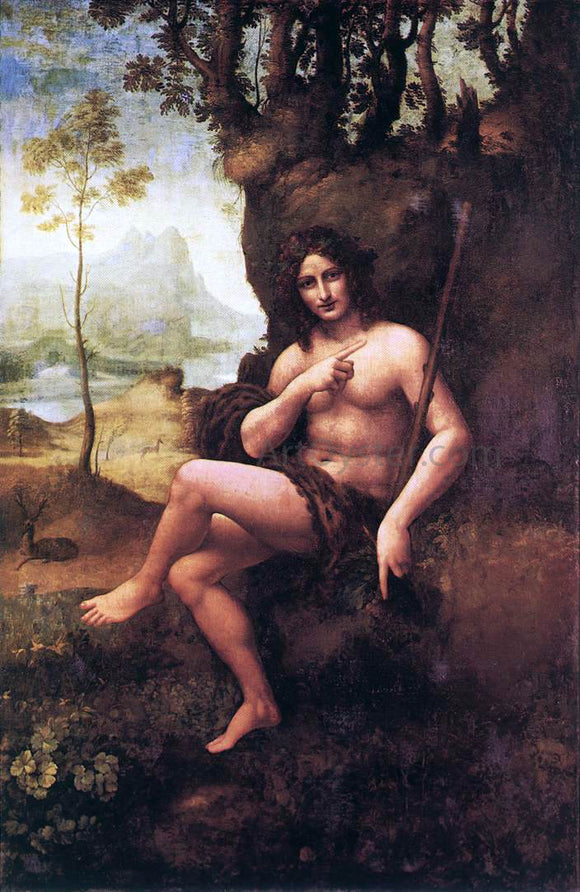  Leonardo Da Vinci St John in the Wilderness - Art Print