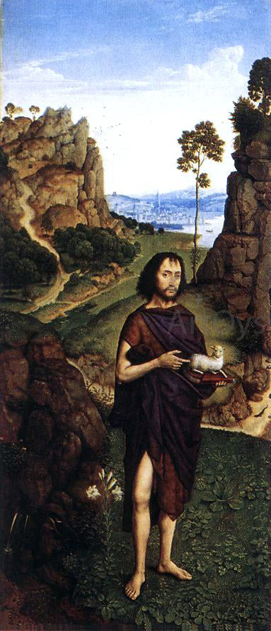  The Younger Dieric Bouts St John the Baptist - Art Print