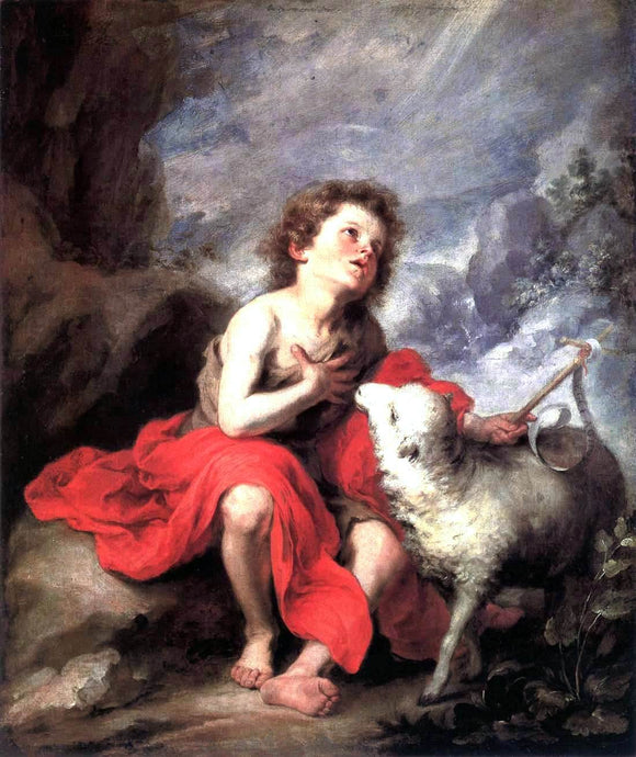  Bartolome Esteban Murillo St John the Baptist as a Boy - Art Print