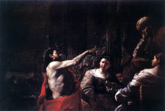  Mattia Preti St John the Baptist Before Herod - Art Print