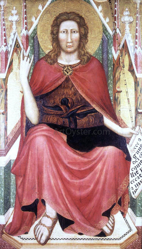  Unknown (4) Masters St John the Baptist Enthroned - Art Print