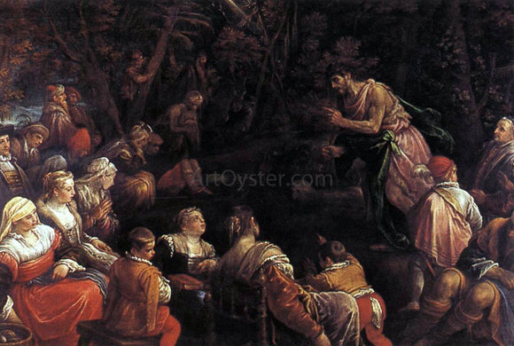  Francesco Bassano St John the Baptist Preaching - Art Print