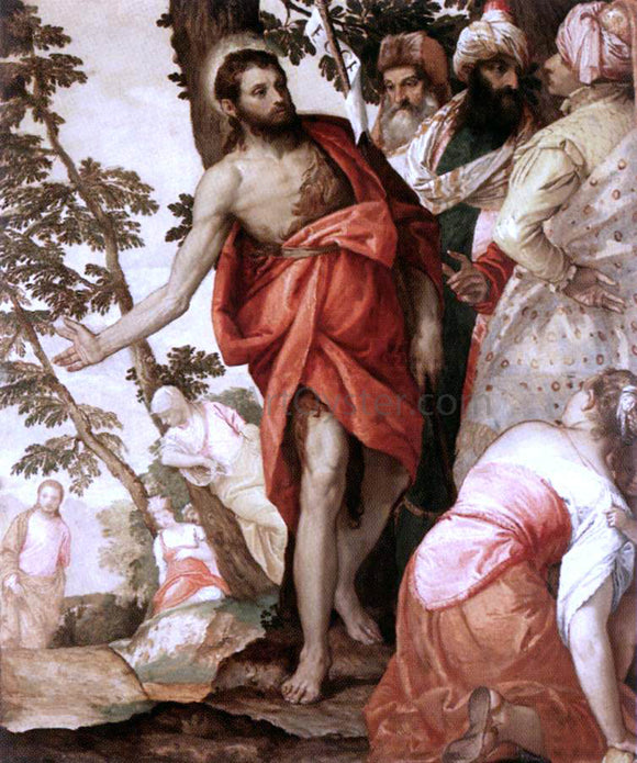  Paolo Veronese St John the Baptist Preaching - Art Print