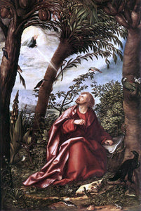  Hans Burgkmair St John the Evangelist in Patmos - Art Print