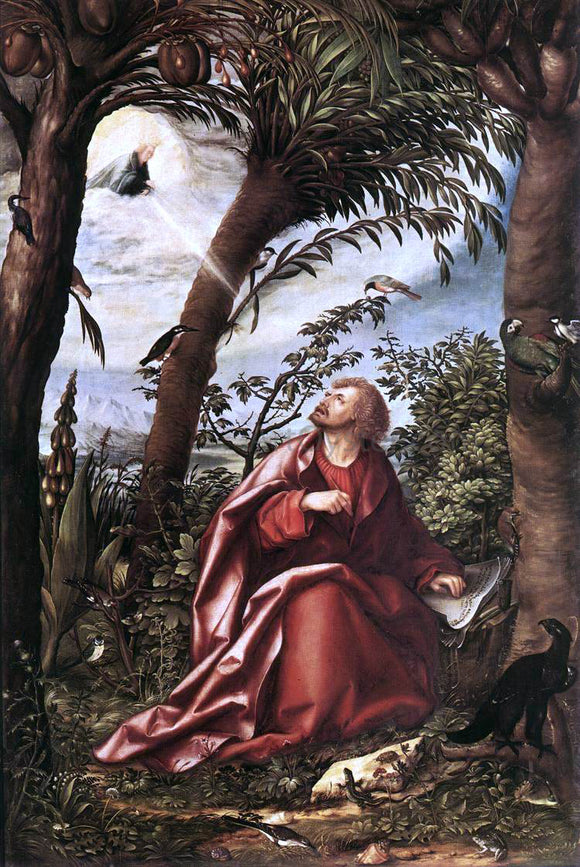  Hans Burgkmair St John the Evangelist in Patmos - Art Print