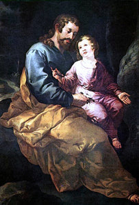  The Elder Francisco De Herrera St Joseph and the Child - Art Print