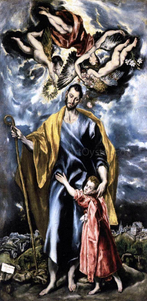  El Greco St Joseph and the Christ Child - Art Print