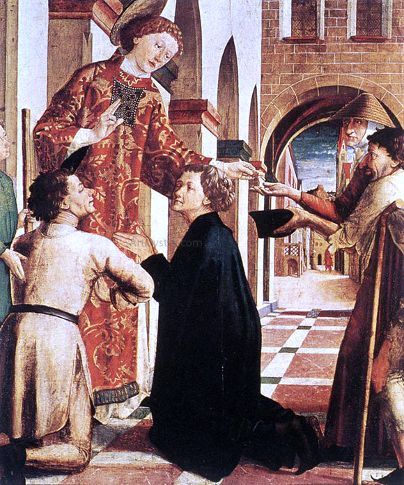  Michael Pacher St Lawrence Distributing the Alms - Art Print