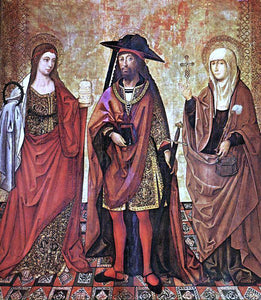  Unknown St Lazarus between Martha and Mary - Art Print
