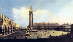  Bernardo Bellotto St. Mark's Square from the Clock Tower Facing the Procuratie Nuove - Art Print