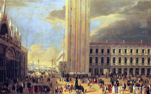  Luca Carlevaris St. Mark's Square with Charlatans - Art Print