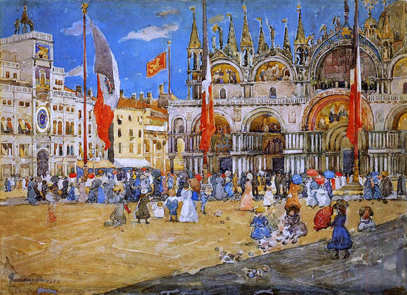  Maurice Prendergast St. Mark's, Venice - Art Print