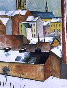  August Macke St Mary's in the Snow - Art Print