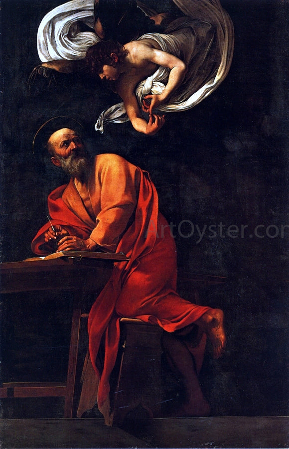  Caravaggio St. Matthew and the Angel - Art Print