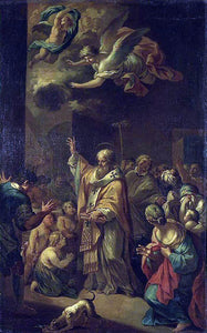  Bon Boullogne St Nicholas Resuscitates the Children - Art Print