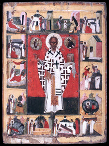  Unknown Painters Masters St Nicholas with Scenes from his Life - Art Print