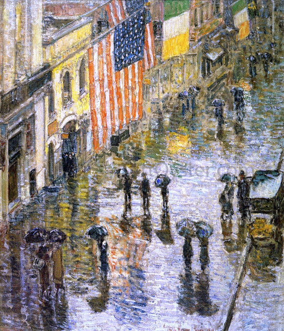  Frederick Childe Hassam St. Patrick's Day, 1919 - Art Print