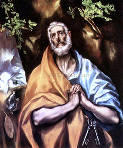  El Greco St Peter in Penitence - Art Print