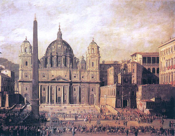  Viviano Codazzi St Peter's, Rome - Art Print