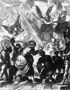  Claude Vignon St Philip Baptizing the Eunuch of Candace - Art Print