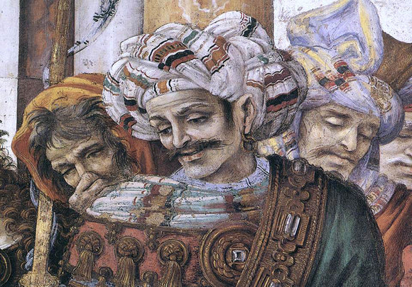  Filippino Lippi St Philip Driving the Dragon from the Temple of Hieropolis (detail) - Art Print