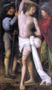  Giovanni Cariani St Sebastian between St Roch and St Margaret - Art Print